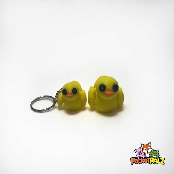 3D Printed Articulated Duck Fidget Toy and Keychain - Picture 1 of 7
